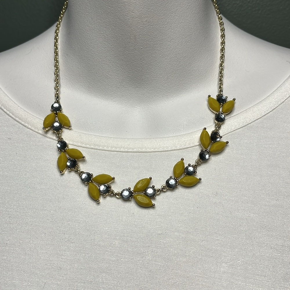 Elegant Yellow and Blue Necklace